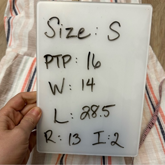 Lily Rose Striped Linen Romper size S - Picture 10 of 10